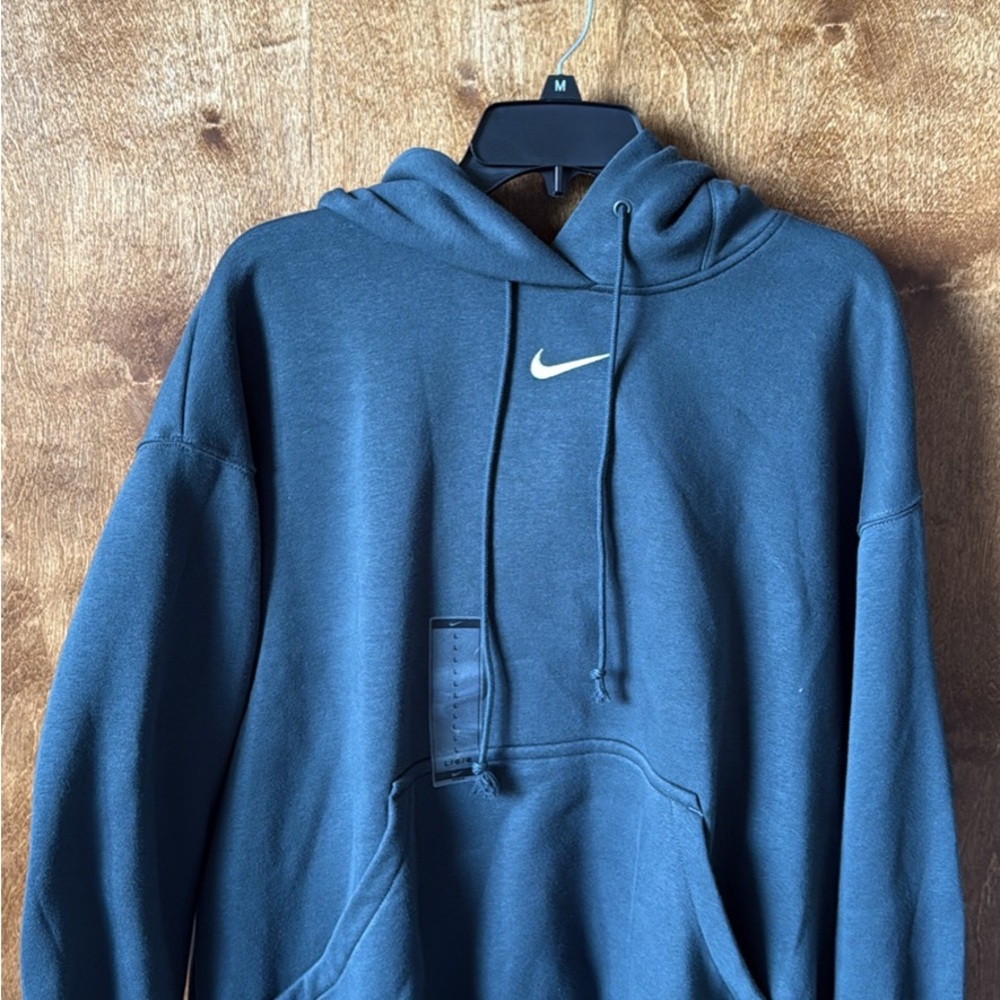 Nike womens Blue oversized Pullover Hoodie